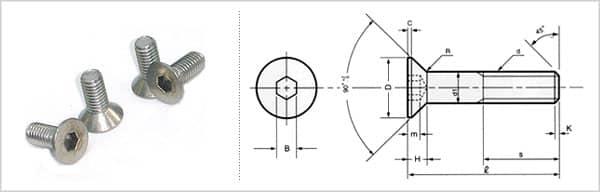 육각접시머리 렌치볼트